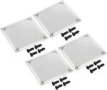 PATIKIL 120mm Fan Filter Grids with Screws, 4 Pack Aluminum Frame Stainless Steel Mesh Dust Proof Cover for Computer Case, Silver - Imagen 2