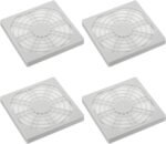PATIKIL 80mm Fan Finger Grille 4pcs Grill Protector Guard Fan Cover for 80x80mm Exhaust Fans for Computer DIY White - Image 2