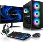 PC - Full Gaming PC Intel Core i5 12400F | RTX 5060 8GB | 32GB RAM | 1TB NVMe SSD | WiFi 6 + Bluetooth 5.2 | Windows 11 Pro | 24" 100Hz Monitor | RGB Gamer Keyboard and Mouse - Imagen 2
