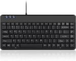 Perixx PERIBOARD-409 Mini English Keyboard (US QWERTY) - USB - Piano Color Black - Dimension 315x147x20mm - Image 2
