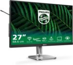 Philips 27B2G5500 Monitor 27" QHD, WLED, 100Hz, IPS, 4 ms GtG, Adaptive Sync., TUV EyeSafe, Speakers, Height Adjustable (2560x1440, 2X HDMI 2.0, 1x DP 1.4, USB-Hub) Dark Grey - Imagen 2