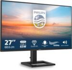 Philips 27E1N1600AE - Monitor QHD de 27 pulgadas, altavoz, altura regulable (2560x1440, 100Hz, HDMI 1.4, USB-C (65W PD), Hub USB) negro - Imagen 2