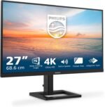 Philips 27E1N1900AE - Monitor Ultra HD de 27 pulgadas, regulable en altura, altavoz, HDR10 (3840x2160, 60 Hz, 2x HDMI 2.0, USB-C (65W PD), Hub USB) negro - Imagen 2