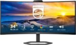 Philips 34E1C5600HE - 5000 Series - Monitor LED - Curvado - 34" - 3440 x 1440 WQHD, 100 Hz - VA - 300 CD/m² - 3000:1-4 ms - HDMI, DisplayPort, USB-C - Altavoces - Negro con Textura - Image 2