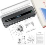 Phomemo M832 Thermal Printer, A4 Portable Printer Compatible with Phone via Bluetooth, Windows and macOS via USB Cable, Inkless Printer for Travel, Work, Home, Grey - Image 2