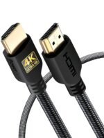 PowerBear HDMI Cable 4K 1m | High Speed Nylon Braided and Gold Connectors | 4K@60Hz, Ultra HD, 2K, 1080P, ARC and CL3 Rated | for Laptop, Monitor, PS5, Xbox One and More - Image 2