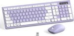 RECCAZR Wireless Keyboard and Mouse Combo, Full Size Wireless Keyboard and Adjustable DPI Mouse, 2.4GHz USB Receiver, Wireless Keyboard and Mouse for PC, Windows, Desktop, Laptop - Imagen 2