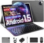 Raemond 10 Inch Android 15 Tablet with 24GB RAM + 128GB ROM, 6000mAh, Octa-Core, 1280 x 800, Dual Camera 5MP+8MP, Tablet with, (1TB Expansion) - Imagen 2