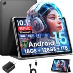 Raemond High Performance Android Tablet, 18GB RAM, 128GB ROM, 10" Tablets with 1280x800 IPS HD Touchscreen, Octa-Core Processor, 1TB Expandable Dual Camera, 6000 - Image 2