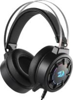 Redragon H314 RGB Gaming Headset, Wired Computer Headset with 40mm Drivers, USB Connection, Lightweight Design and Soft PU Leather Earpads for Maximum - Image 2