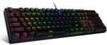 Redragon K582 SURARA Clavier de Jeu mécanique Avec 104 Touches Anti-ghosting, Filaire Programmable, rétroéclairage RVB Multicolored, Plug & Play, Disposition américaine, US Layout - Imagen 2