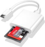 SD Card Reader USB C Adaptator Micro SD Card Reader USB C 3.0 Adapter SD Cards Compatible with Phone 15/16 Pro MAX, Galaxy S24, MacBook Pro/Air etc. - Imagen 2