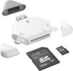 SD Memory Card Reader, 3 in 1 for iPhone/iPad, USB C and USB A Devices, Camera Card Adapter Compatible with Windows,Mac OS,Linux,Android,SD/TF - Imagen 2