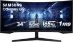 Samsung Odyssey G5 - 34" Gaming Monitor - UWQHD 165Hz HDR AMD FreeSync (2020) (LC34G55TWWNXZA) [Canadian Version], Black - Imagen 2