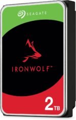 Seagate IronWolf, 2 TB, NAS, Internal Hard Drive, HDD, CMR 3.5" SATA 6GB/s, 5900 RPM, 256 MB Cache for Network Raid Attached Storage, 3 Year Rescue (ST2000VN003) - Imagen 2