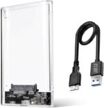 Sh. 2.5" External Hard Drive Enclosure USB 3.0 to SATA SSD HDD Caddy with UASP Support 5Gbps Portable Hard Drive Case for 2.5" SATA SSD HDD Compatible with Laptop/PC/PS4/Xbox - Imagen 2