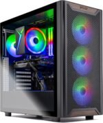Skytech Chronos Gaming PC de computadora, Ryzen 7 5700 3,7 GHz (4,6 GHz Turbo), NVIDIA RTX 5060 8GB, 1 TB NVMe SSD, 16 GB DDR4 RAM 3200, 650 W Gold PSU, Wi-Fi, Win 11 - Imagen 2