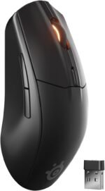 SteelSeries Rival 3 Wireless Gen 2 - Gaming Mouse - 2.4GHz and Bluetooth - TrueMove Air 18000 dpi Optical Sensor - 60M Clicks Durability - Lightweight - 100% PTFE Sliders - Black - Image 2