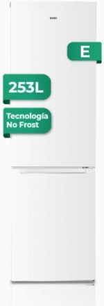 Svan Combi Refrigerator 2 Doors White SC185501ENF. Capacity 253 Liters, No Frost, Multi AirFlow, Reversible Door, Low Sound, Energy Efficiency Class F - Imagen 2