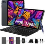 Tablet with Keyboard and Pencil – 18GB RAM+ 128GB ROM(2TB TF), Android 15 Tablet 10 Inches, 6000 mAh, 5MP+2MP, Gemini AI, 5G WiFi, GPS (4 Year Warranty - Image 2