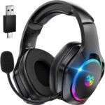 Tatybo Wireless Gaming Headset for PC/PS5/PS4, Wireless Gaming Headset with 2.4GHz+Bluetooth 5.3 Dual Mode, 7.1 Surround Sound, 40Hr+ Duration - Imagen 2