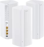 Tenda Nova Mesh MX12 (3-Pack) AX3000 WiFi Mesh Repeater, 2.4GHz/5GHz Dual Band WiFi 6 Repeater, Whole House Router, 3X Gigabit Ports, Backhaul Ethernet, Parental Control, MU-MIMO, OFDMA - Imagen 2