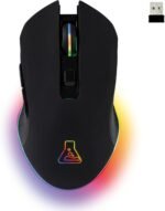The G-Lab - Kult Helium - Wireless Gaming Mouse - 800 to 6400 dpi Optical Sensor, 7 Color Backlight, 6 Buttons - Comfortable and Lightweight - PC/Mac/PS4/PS5 - Wireless Gaming Mouse - Black - Imagen 2
