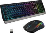 The G-Lab Tungsten Combo - Backlit Wireless Gaming Keyboard and Mouse Pack - Spanish Layout - 2400 dpi - PC/PS4/PS5/Xbox One - New 2021 - Imagen 2