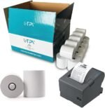 Thermal Paper 80x80mm - 50 Rolls Thermal Printer Paper and POS - Ticket Sheets - Compatible Printer, Cash Register and Scales - BPA Free - 60 Gr - 50 Meter/Roll - La Casa del POS - Image 2