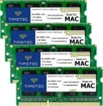 Timetec 32GB Kit (4x8GB) Compatible with Apple DDR3 1333MHz PC3-10600 CL9 for iMac (Mid 2010 27 Inch, Mid 2011 21.5/27 Inch) SODIMM Memory Module Mac RAM - Imagen 2