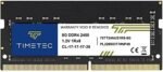 Timetec 8GB DDR4 2400MHz (DDR4-2400) PC4-19200 (PC4-2400T) Non-ECC Unbuffered 1.2V CL17 1Rx8 Single Rank 260 Pin SODIMM Laptop Notebook PC Computer Memory Module RAM Upgrade (8GB) - Image 2