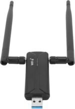 Topiky WiFi Adapter USB 3.0 WiFi 6E AX5400M for PC, 802.11AX 3 Bands 6G 5G 2.4G Dual Antennas 6dBi Network Adapter USB WiFi Dongle for PC Desktop Laptop for11 10 - Imagen 2