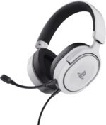Trust Gaming GXT 498W Forta Cascos PS5 / PS4 Sostenibles, Licencia Oficial para Playstation 5, Diadema Regulable, Micrófono Extraíble, Auriculares Gaming, Cable de 1.2 m, Blanco - Imagen 2