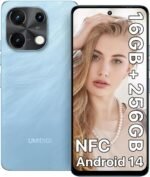 UMIDIGI Smartphone Note 100, Android 14 Mobile Phone, Octa-Core Mobile, 120Hz, 16(8+8) GB + 256GB, 6.8 Inches, 50 MP, Face & Fingerprint Unlock, NFC, 5000 mAh, GPS, Dual SIM. - Image 2
