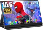 UPERFECT 4K QLED 15.6 Inch Portable Monitor 1500:1 500 Nits 100% AdobeRGB 3840 x 2160 UHD Matte Eye-Care Display for PC Laptop Game Console, Metal Body, VESA Compatible - Image 2