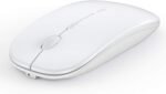 USB Silent Wireless Mouse for Laptop, Rechargeable, 10M Remote Range, 1600 Dpi, 3 Levels Adjustment, Silent Mini Mouse, Home and Office for Windows - Imagen 2