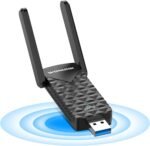 USB WiFi Adapter for PC, AX1800Mbps Antenna USB WiFi 6 Dual Band 5GHz & 2.4GH for PC/Desktop/Laptop with 2* External Adjustable Antennas, MU-MIMO, WPA3, Compatible with Windows 11/10 - Image 2