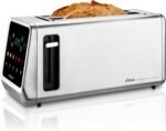 Ufesa One Touch Duo Plus, Digital Toaster 1400W, 2 Slots, LED Display, 6 Levels, Pan Functions, Bagel, Muffin, Waffle, Reheat, Defrost, Memory, Crumb Tray - Imagen 2