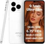 Ulefone Mobile Phone Android 14 Note 20 Pro, 6.75'' HD+ Large Screen, 8GB RAM+128GB ROM, 50MP+8MP+2MP, Dual SIM Free Smartphone, 6000mAh Battery, Fingerprint+Face Unlock, White - Image 2