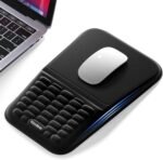 VAYDEER Ergonomic Mouse Pad with Wrist Rest [Healthy Posture] [Pain Relief] [Memory Foam] [Soft to Skin] [Non-Slip] for PC Laptop Desktop Black - Image 2