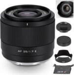 VILTROX 25mm f1.7 Fixed Lens with Auto Focus APS-C STM Large Aperture for Sony with E-Mount Cameras A7C A7RII A7SII A7II A7RIII A7IV A7RIV A9 A1 ZVE1 A93 A6700 A6600 A6500 A6500 A6400 FX3 - Imagen 2
