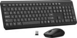 Wireless Keyboard and Mouse Combo, Full Size Silent Ergonomic Keyboard and Mouse Long Battery Life Optical Mouse 2.4G Wireless Lag Free Keyboard for Computer - Image 2