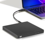 YAODHAOD External CD/DVD Drive, CD RW Reader, DVD Player for Laptop, PC, Mac, Windows 11/10/8/7, Mac, Linux - Image 2