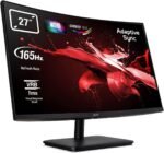 acer ED270UPbiipx – Curved Gaming Monitor 27 Inches 2K 165 Hz (2560 x 1440, VA LED Display, 1500R, ZeroFrame, WQHD, Adaptive Sync, 1ms VRB, 250nits, 2xHDMI DP Audio out, EU EMEA MPRII) – Black - Imagen 2