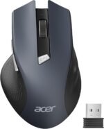 acer Ergonomic Wireless Mouse, 2.4 GHz Wireless Mouse with 3 DPI Adjustable Levels, Optical Wireless Mouse with 6 Buttons, Battery Operated for Laptops, PC and MacBook - Image 2
