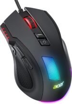 acer Wired Gaming Mouse, RGB Ergonomic Gaming Mouse 12800 dpi with 8 Buttons, Quick Trigger Button and Customizable Driver, Ideal for PC and Laptop Games - Imagen 2
