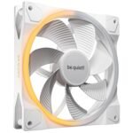 be quiet! Light Wings 140mm PWM Reverse White Fan, 7 Inverted Fan Blades, High Airflow, Inverted Blades, for Side or Bottom Inputs, ARGB Lighting Multiple Colors - Imagen 2