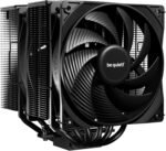 be quiet! Pure Rock Pro 3 Black Air Cooler, Impressively High Cooling Capacity, 6 High Performance Heat Pipes, 2 Pure Wings 3 120mm PWM Optimized Fans - Imagen 2