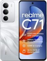 realme C71 4G Smartphone,6+128GB,6000 mAh Battery,Charging 45W,50MP AI Camera,24 GB Dynamic RAM,120 Hz,Military-Level Impact Resistance,Daily Water Resistance,White (No Adapter) - Image 2