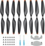 16Pcs 6030F Propellers for Mini 4 Pro/Mini 3 Pro Low Noise and Quick Release Blades Accessories (Orange) Compatible with DJI Mini 4 Pro/Mini 3 Pro, 2 x Stabilizer Fixers - Image 2